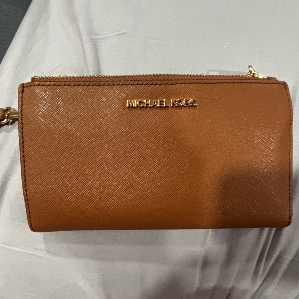 Michael Kors Brown Saffiano Leather Wallet
